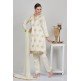 Ivory Indian Designer Suit Readymade Dress