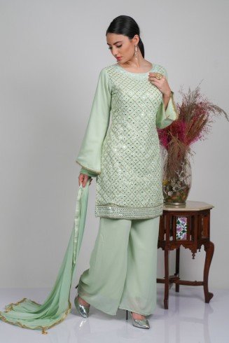 Pista Georgette Dress Pakistani Designer Salwar Suit