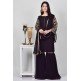 Black Georgette Gharara Designer Readymade Dress