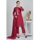 Dark Red Punjabi Designer Stitched Suit