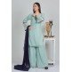 Mint Stitched Party Wear Ladies Gharara Suit