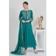 Rama Green Festive Reception Frock Style Dress