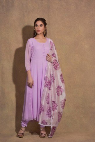 Purple Filhaal Casual Readymade Dress