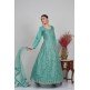 Dark Mint Shimmering Party Wear Gown