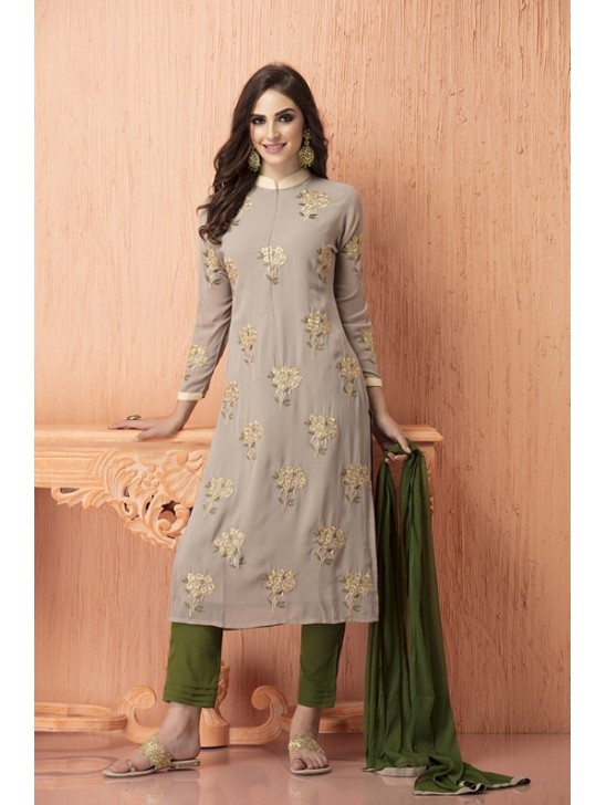 Green Dress Pakistani Suit Readymade Salwar Outfit