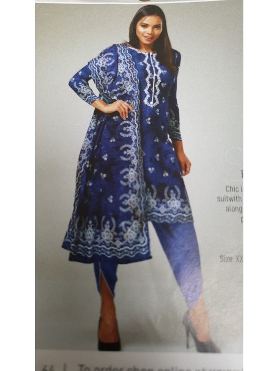 Royal Blue Heavy Embroidered Party Salwar Suit