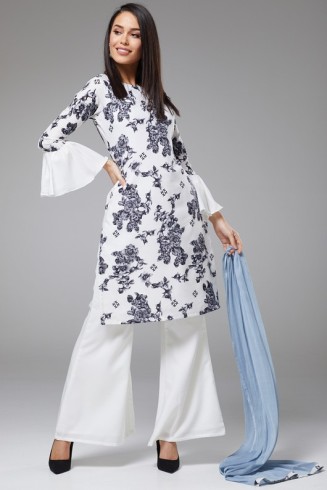 LATEST BELL BOTTOM TROUSER AND SHIRT DRESS