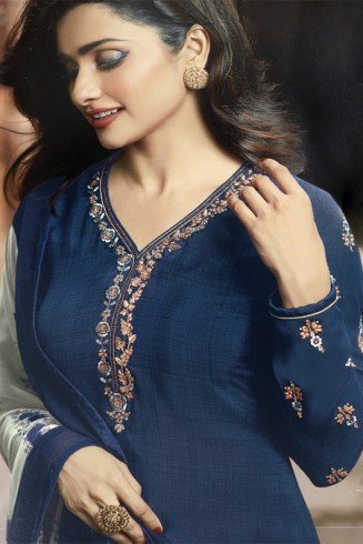 Galaxy Blue Indian Designer Salwar Suit