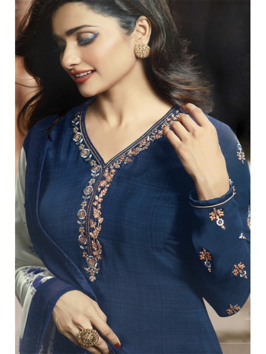 Galaxy Blue Indian Designer Salwar Suit