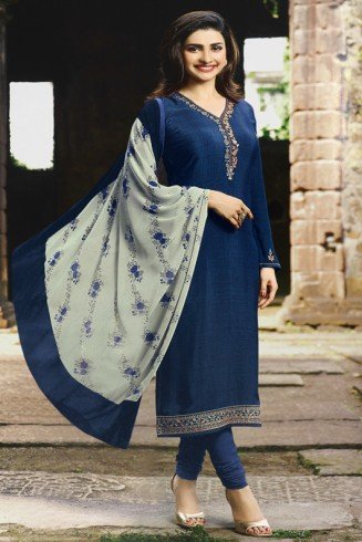 Galaxy Blue Indian Designer Salwar Suit