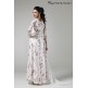 WHITE FLORAL LONG LENGTH READY MADE ANARKALI SUIT