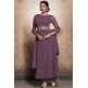 PURPLE ROSE CIRCULAR STYLE READY MADE SALWAR SUIT