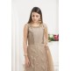 Beige Indian Anarkali Dress Wedding Party Suit