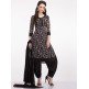 Black Printed Casual Pakistani Designer Suit