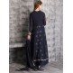 NAVY BLUE FLOWY MAXI STYLE LONG DRESS