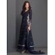 NAVY BLUE FLOWY MAXI STYLE LONG DRESS