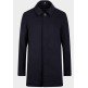 Midnight Blue Mens Wool Blend Winter Topcoat