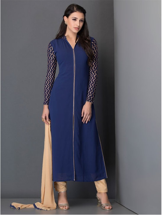 Royal Blue Dress Indian Readymade Salwar Suit