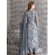 Grey Belted Jacket Dress Printed Readymade Indian Suit