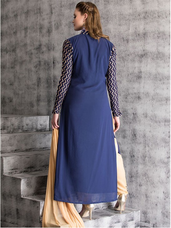 Royal Blue Dress Indian Readymade Salwar Suit