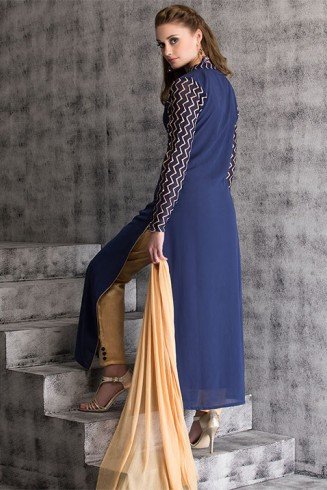 Royal Blue Dress Indian Readymade Salwar Suit