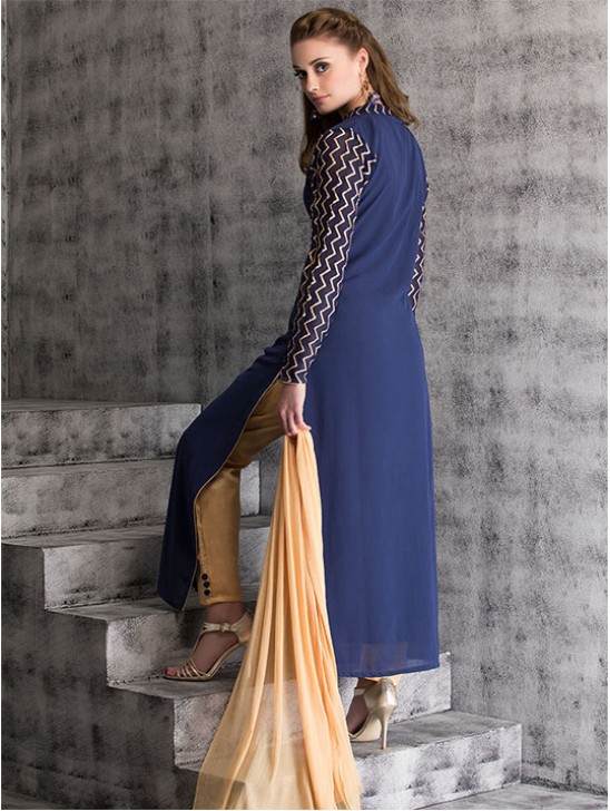 Royal Blue Dress Indian Readymade Salwar Suit