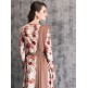 Red Floral Designer Dress Readymade Indian Suit