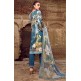 Teal Blue Readymade Pakistani Designer Suit