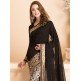 BLACK WEDDING WEAR SAREE WITH READY STITCHED BLOUSE