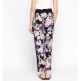 Contrast Insert Floral Summer Wear Trouser