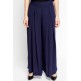 High Waisted Flared Navy Trouser