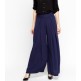 High Waisted Flared Navy Trouser