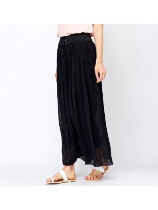 Summer Wide Palazzo Black Trouser