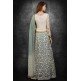 Cream & Aqua Marine Designer Desi Lehenga Dress