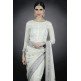 Stunning Ivory Indian Wedding Bridal Embroidered Saree