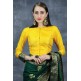 Green & Yellow Wedding Saree Indian Designer Occasional Sari