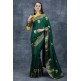 Green & Yellow Wedding Saree Indian Designer Occasional Sari