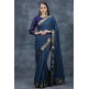 Teal Blue South Indian Saree Desi Festive Wear Online