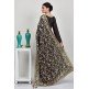 Dark Grey Embroidered Fancy Pakistani Designer Saree