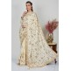 Ivory Embroidered Fancy Saree