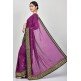 Purple Indian Designer Party Saree