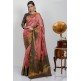 Rose Pink Art Silk Banarasi Saree with Blouse