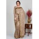 Mouse Brown Embroidered Indian Saree