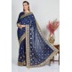 Royal Blue Party Wear Saree