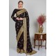 Black Ceremonial Designer Saree