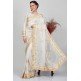 Cream Indian Designer Party Wear Saree