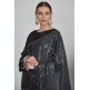 Black Shimmering Party Wear Saree