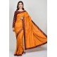 Burnt Orange Silk Indian Saree