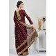 Maroon Pakistani Wedding Saree