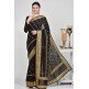 Black Ceremonial Wear Pakistani Designer Saree